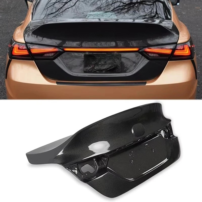 Carbon Fiber Rear Trunk for  Camry 8th Ducktail Rear Trunk Lid